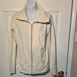 Lululemon Women's Polar Cream Daily Yoga Jacket Sz 8